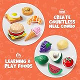 JOYIN 50 pcs Play Food Set Kids Toy Kitchen Accessories Fruits Vegetables view 3
