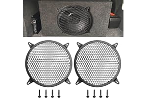 Tongze 10 Inches Speaker Grill Cover: Plastic Honeycomb Hole Subwoofer Grill Cover Protector, Car Audio Speaker Grill Cover,(Pack of 2)