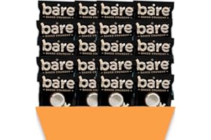 DEAL SOCIETY Bare Baked Crunchy Toasted Coconut Chips – 0.53 oz Snack Bags, Bulk Value Pack of 24 – Gluten Free, Vegan, Simple Ingredients, Healthy Crunchy Snack