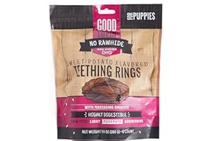 Good Lovin' Rawhide-Free Sweet Potato Puppy Ring Dog Treats 9.9 oz. Count of 8