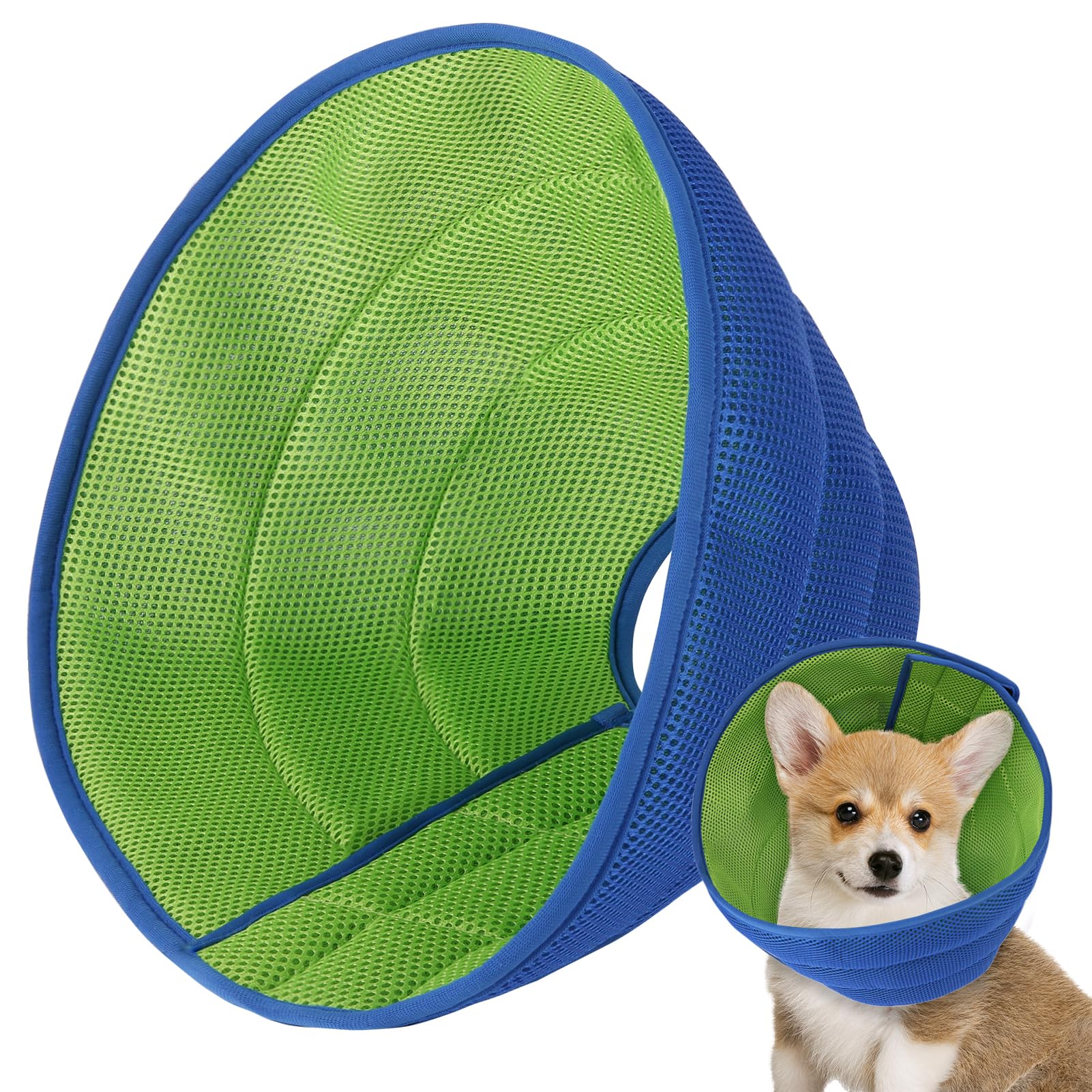 Photo 1 of XXS Soft Dog Cone Collar Alternative to Stop Licking, Comfy E Cones for Small Dogs After Surgery, Comfortable Elizabethan Recovery Head Ecollars of Shame, XL Pet Neuter Neck Collars Anti Licking