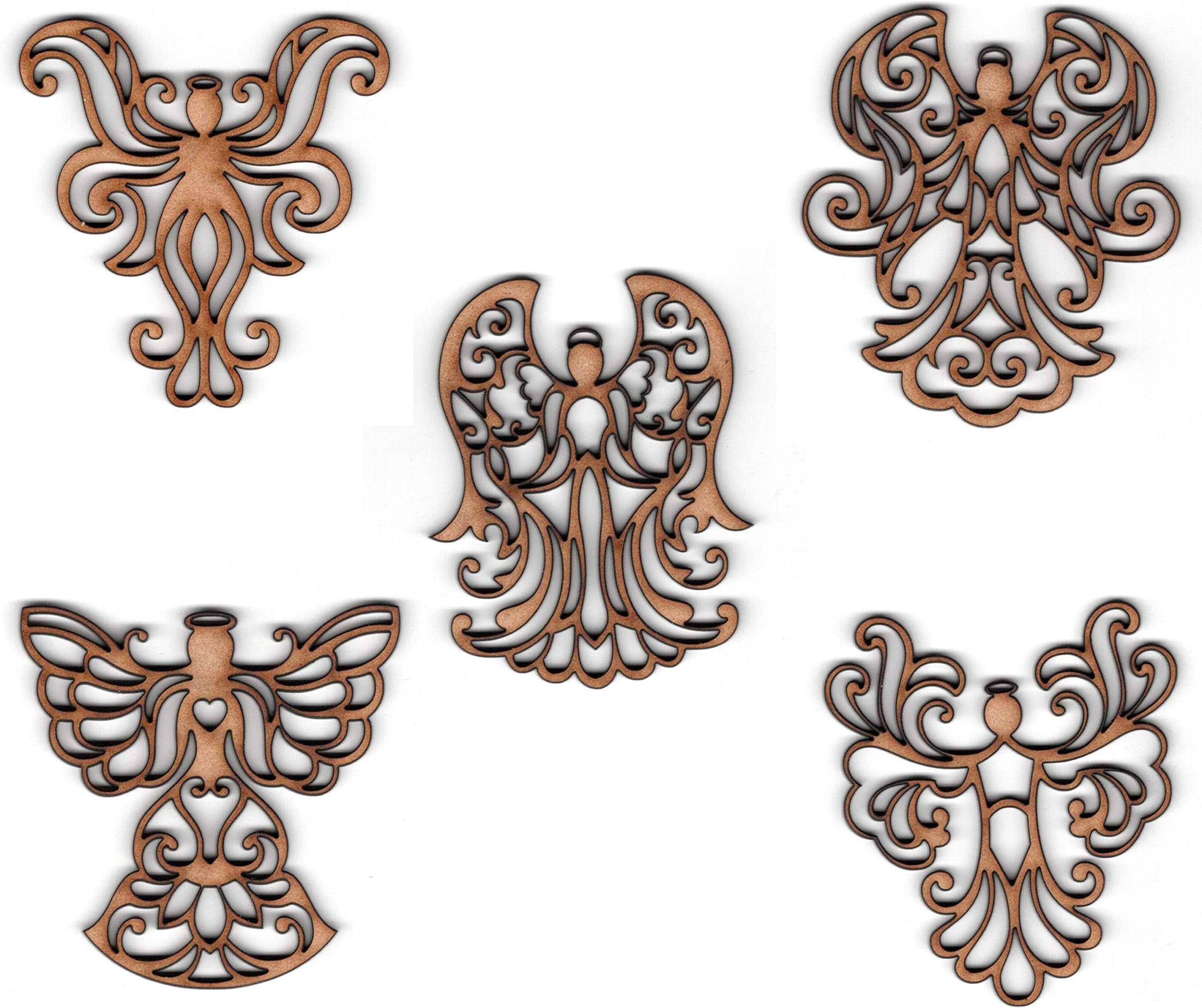 EP Laser Angel Ornaments