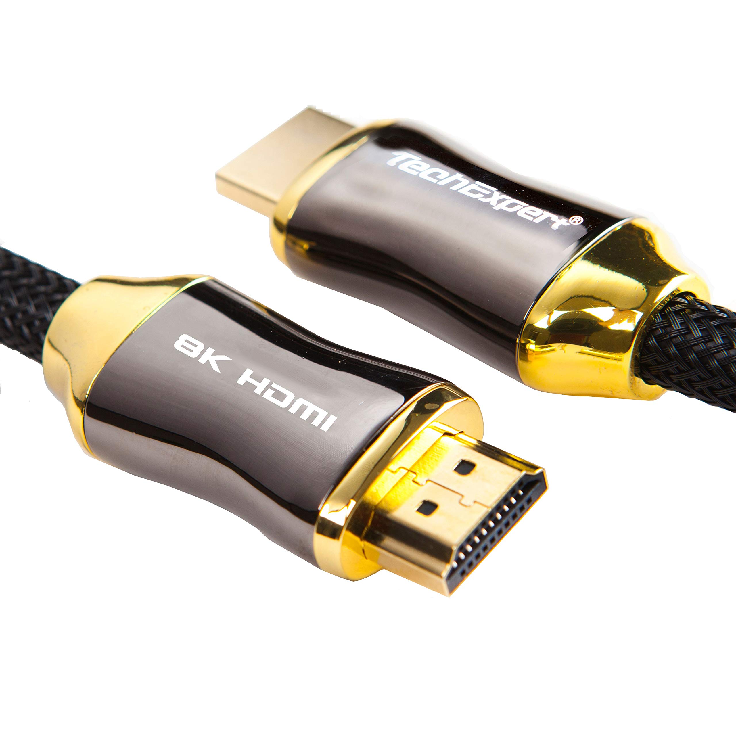 TechExpert HDMI 2.1 cable 8K 4K 120Hz Professional Ultra HD 2160p 1m 3.3feet 3D HDR 48GB / Sec eArc