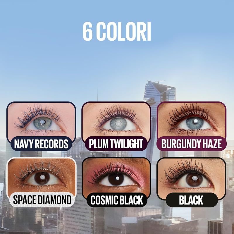 New York Mascara Ciglia Sensazionali Sky High, Volume Intenso e Lunghezza Senza Limiti, Ciglia Leggere, Definisce, Incurva e Moltiplica, Volumizzante e Allungante, Nero, 7,2 ml