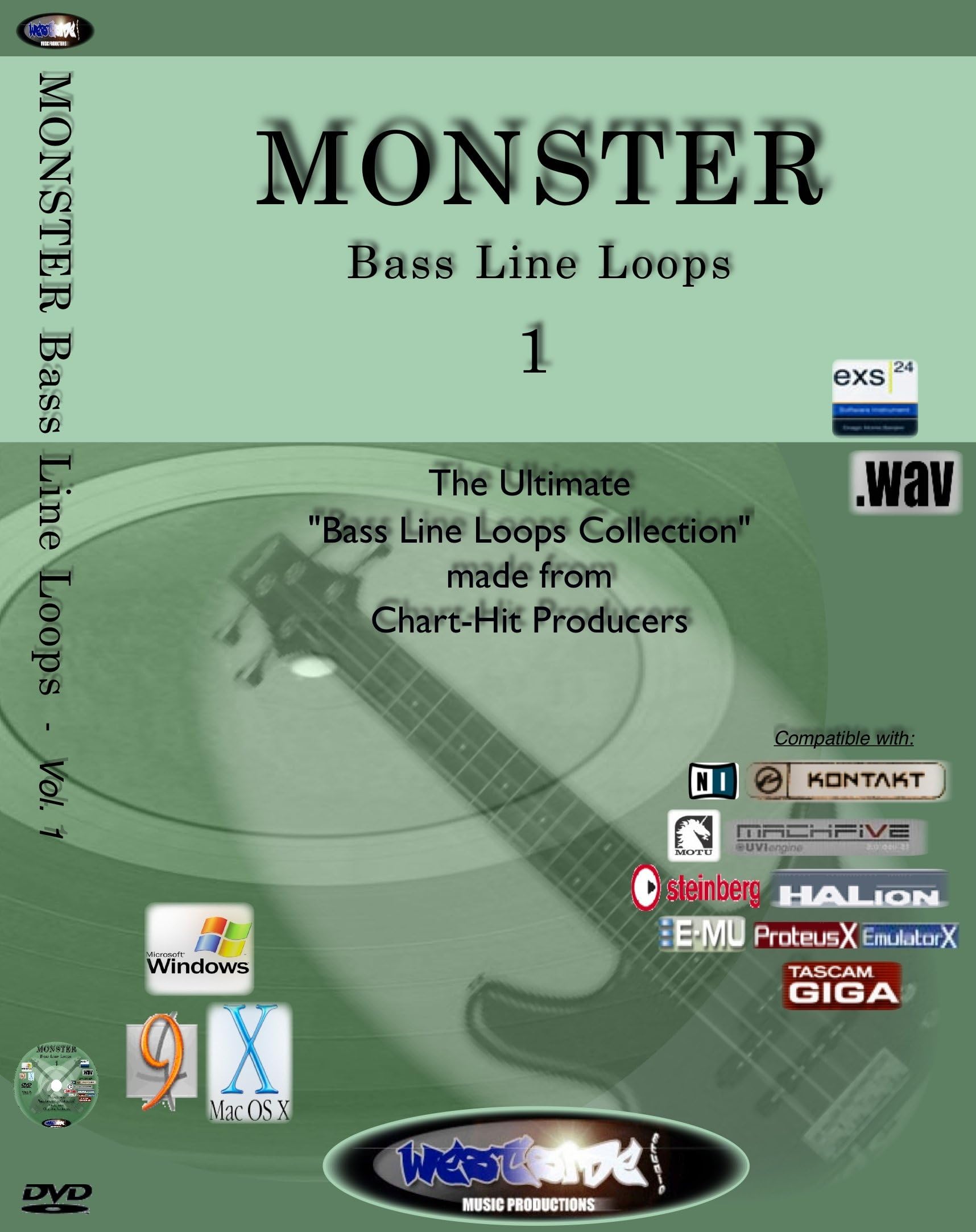 Monster Bass Line Loops - vol.1 / The Ultimate Bassline Loops collection fro, Chart-Hit Musicproducers