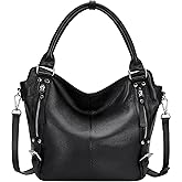 Over Earth Genuine Leather Handbags for Women Hobo Shoulder Bags Ladies Tote Bag
