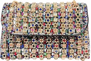 Rhinestone Evening Clutch Purse for Women with Crystal Clasp,Sparkling Evening Bag Handbags Wedding Party Formal Purse