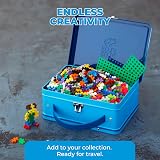 PLUS PLUS Building Blocks Toy 600 Pieces Baseplate Blue Storage Case view 7