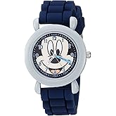 Disney Mickey Mouse Kids' Plastic Time Teacher Analog Quartz Silicone Strap Watch