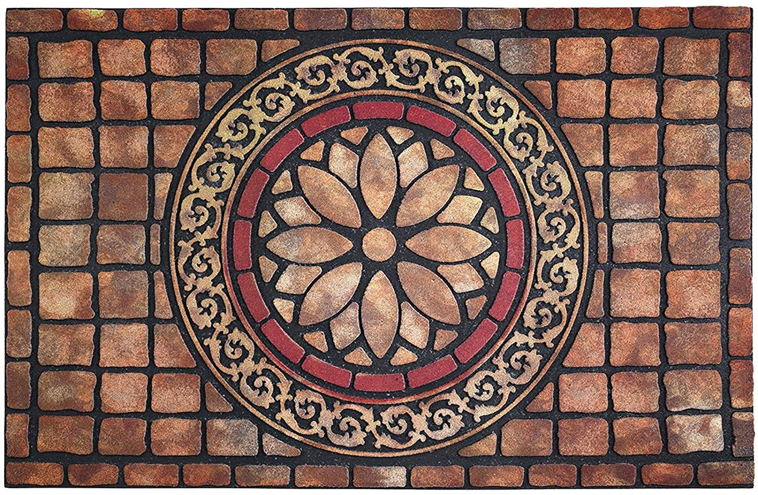 CHICHIC 60 x 90 cm Large Front Door Mat Outside Inside, Entry Way Door Mat Outdoor Heavy Duty Welcome Mat, Non Slip Rubber Back Low Profile for Garage, Patio, High Traffic Area, Large