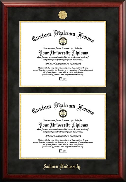 Auburn University Double Degree Diploma Frame (Other)