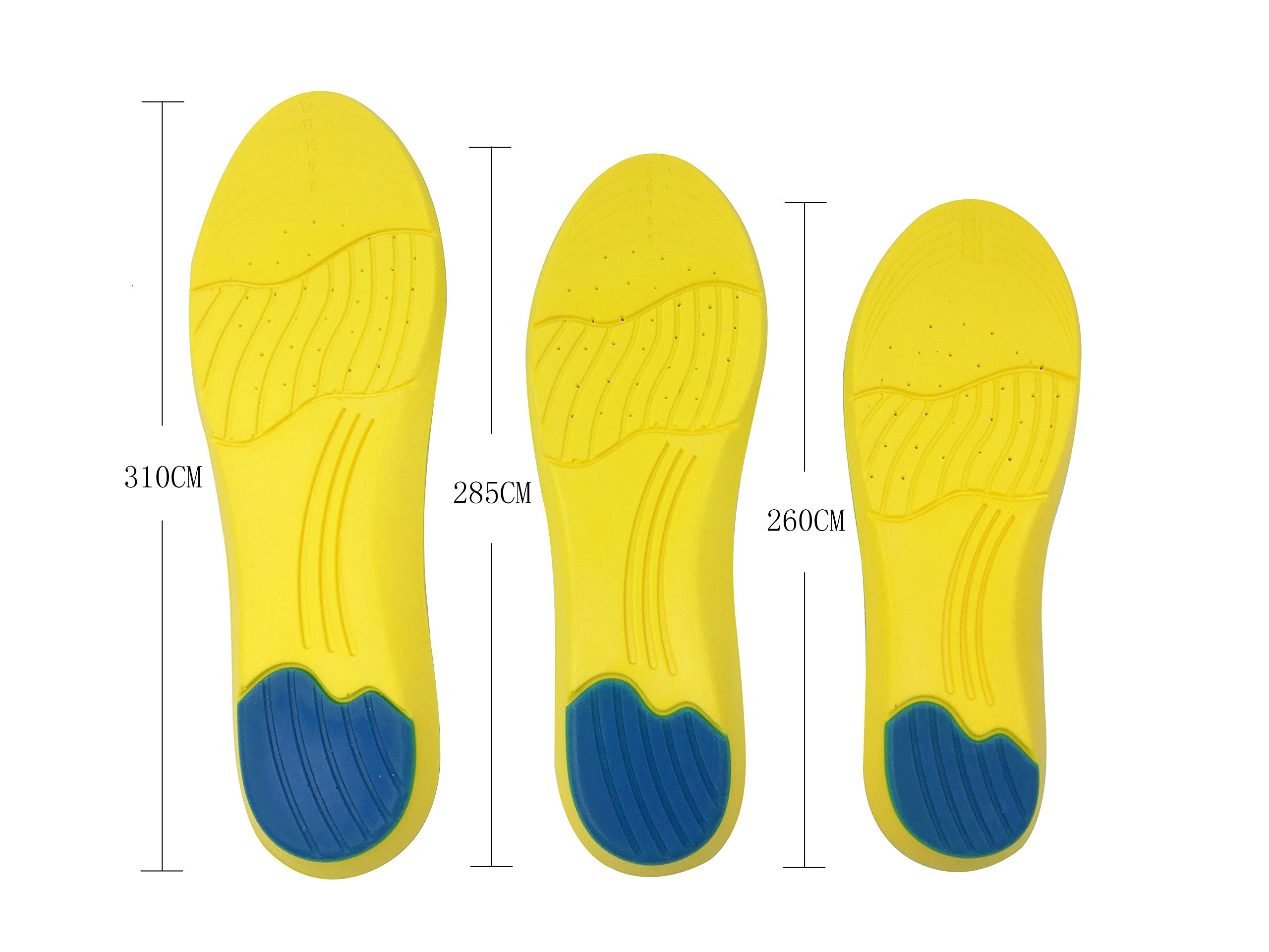 Comfortable Shoe Insoles-Memory Foam Insoles Providing Excellent Shock Absorption and Cushioning, Best Insoles for Men and Women by ERGOfoot [M]