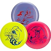 Discraft Big Z Three Pack - Designed for All Skill Levels | Including &ndash; Putter, Midrange, Driver | Disc Color &amp; Foil Will Vary | Durable | Colorful