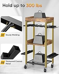 POKIPO Power Tool Cart, Heavy Duty Garage Shelving