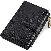 Toughergun Women's RFID Blocking Compact Leather Wallet