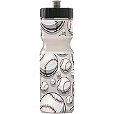 50 Strong 22oz Kids Sports Squeeze Water Bottle – BPA-Free with Pull Top Cap – Durable & Reusable for School, Boys & Girls – 