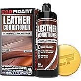 Leather Couch Conditioner & Restorer - Full Leather Restore & Conditioning Kit with Applicator Pad for Car Seats, Couch, Furniture, Shoe, Sofa, Bag & Purses - 18 fl. oz.