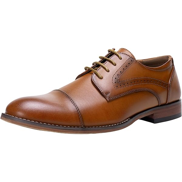 Amazon.com | Johnston & Murphy Conard Embossed Wingtip Oak  display picture 2