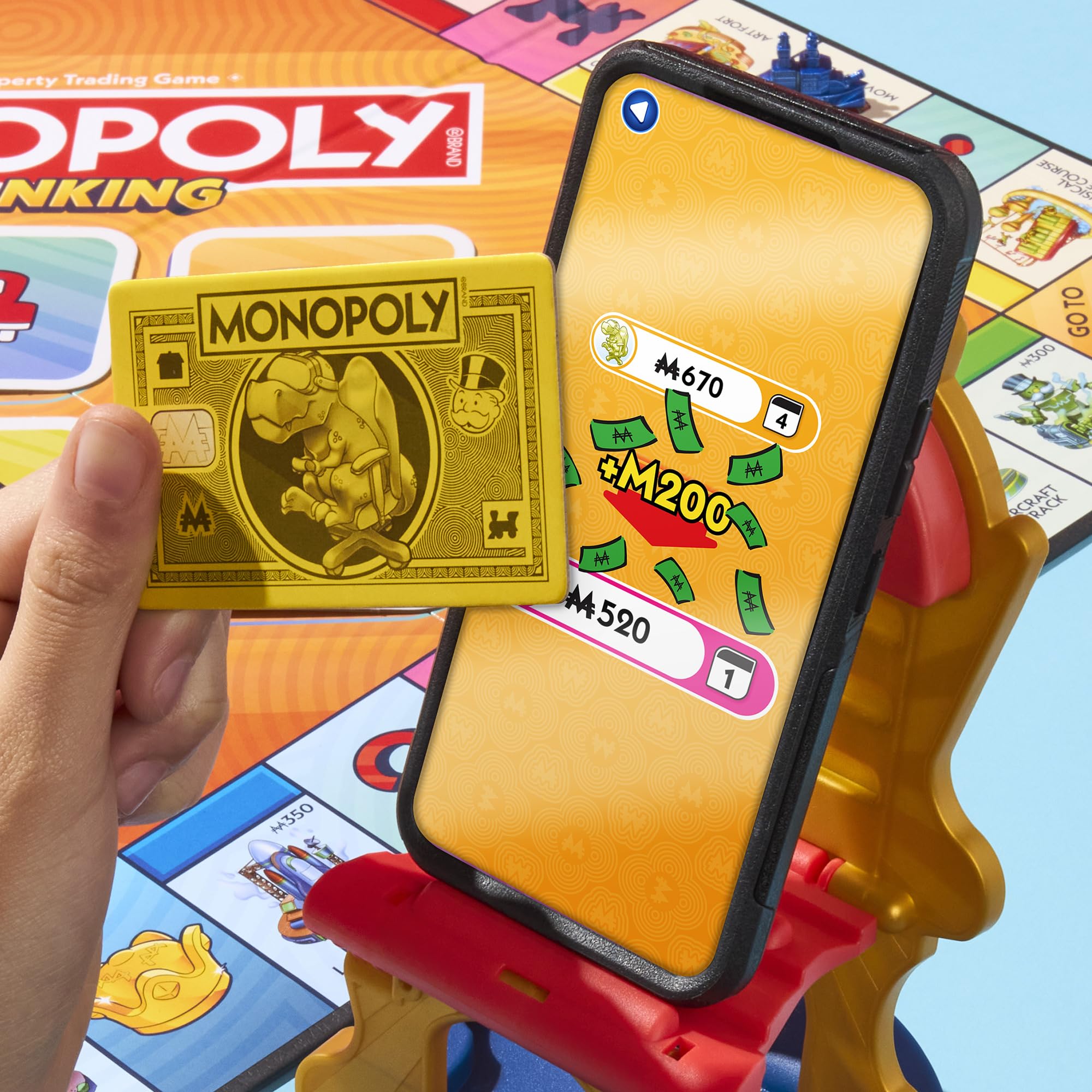 Monopoly App Banking Board Game | App-Enabled Game | Links to Smart Devices | Ages 8+ | 2 to 6 Players | 45 Mins. | Family Games for Kids