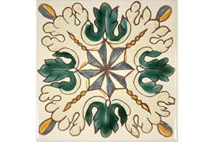 Casablanca Market MT009 Mediterranean Ceramic Petra Decorative Tile, Yellow