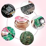 Fantasyon 2PCS Solder Wick Desoldering Braid Flux No-Clean 2.5mm x 1.5m view 6
