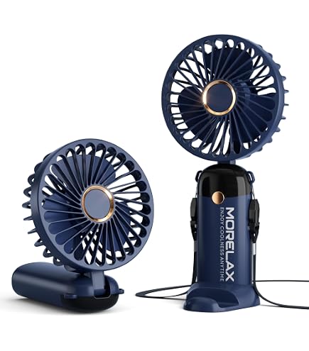Amazon.com: Morelax Handheld Mini Fan,USB Rechargeable Fodable