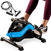 Lifepro Flexcycle Under Desk Elliptical-Pedal Exerciser for Seniors | 8 resistance levels, Bluetooth LCD tracker, non-slip pedals &amp; resistance bands, portable carry handle for home workout.