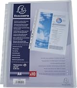 Exacompta 5507E PP Expanding Punched Pockets A4 25mm Gusset 10 Pack view 2