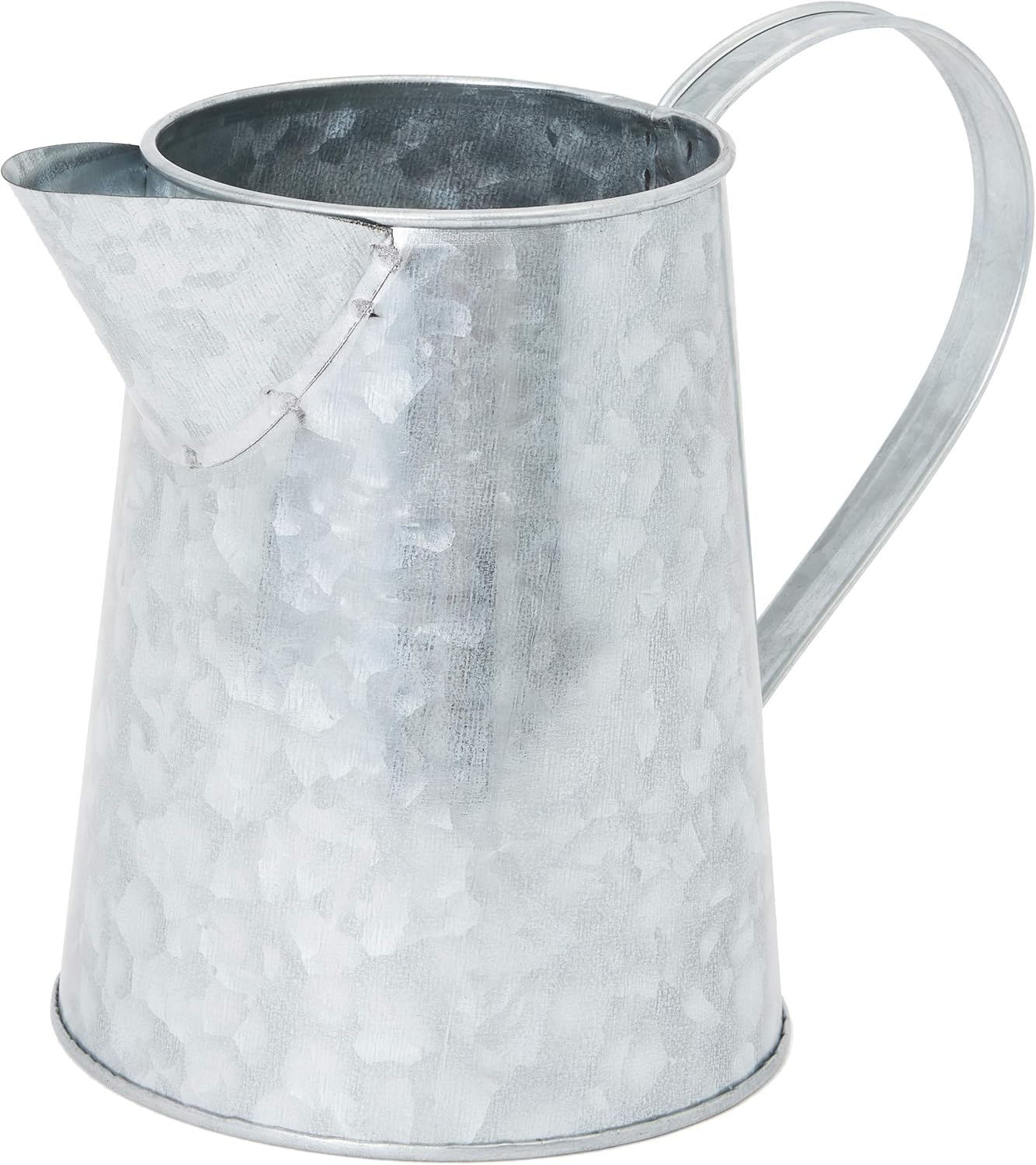 Galvanized Metal Jug for Home Decoration (6 Inches, 2 Pack) : Garden & Outdoor