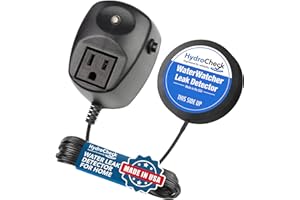 HydroCheck Water Sensor Alarm, Smart Water Leak Detector for Home & Basements | Made in The USA | Automatic Flood Detectors and Water Alarm, Pure Water Capable (WaterWatcher)