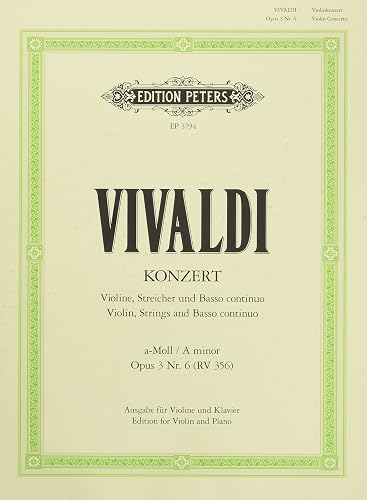 Download Vivaldi : concerto op 3 n° 6 RV 356 - violon PDF