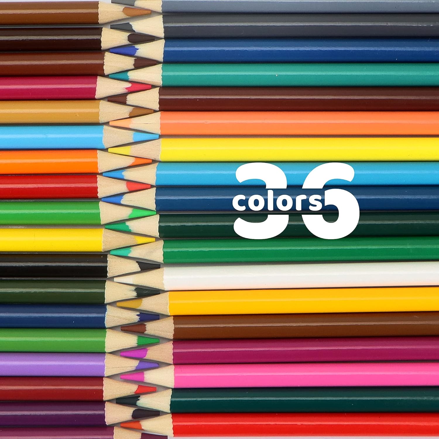 Colored Pencil 36 color Pre-Sharpened Pencils for Kids and Adults, Back to school Supplies, Art & Crafts Activity, Birthday Party Favors, Indoor and Outdoor Fun, Holiday Gift: Office Products