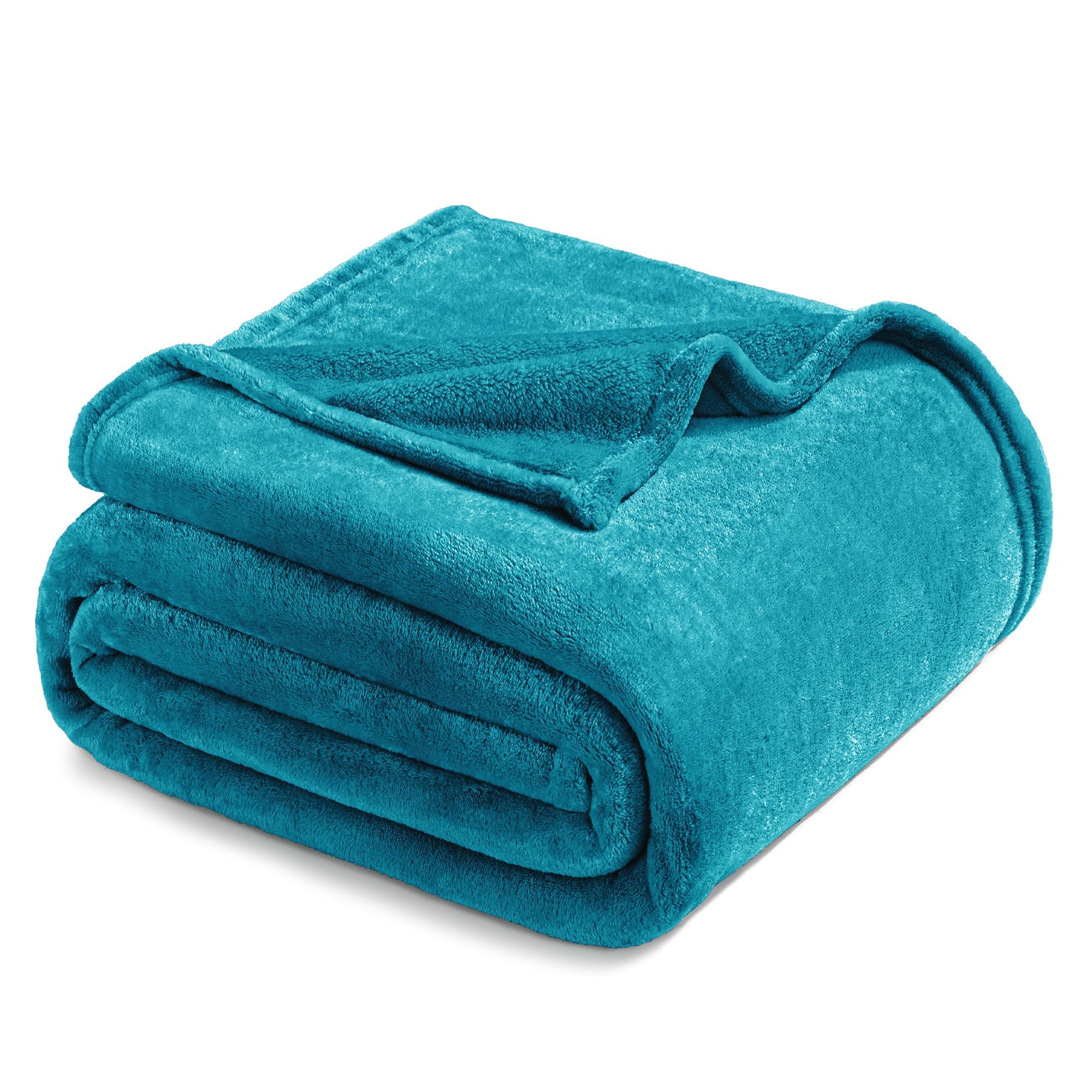 Exclusivo Mezcla Fleece Blanket King Size for Bed, Super Soft and Warm, All Season Use, Cozy, Plush, Lightweight, 230x265 CM, Teal