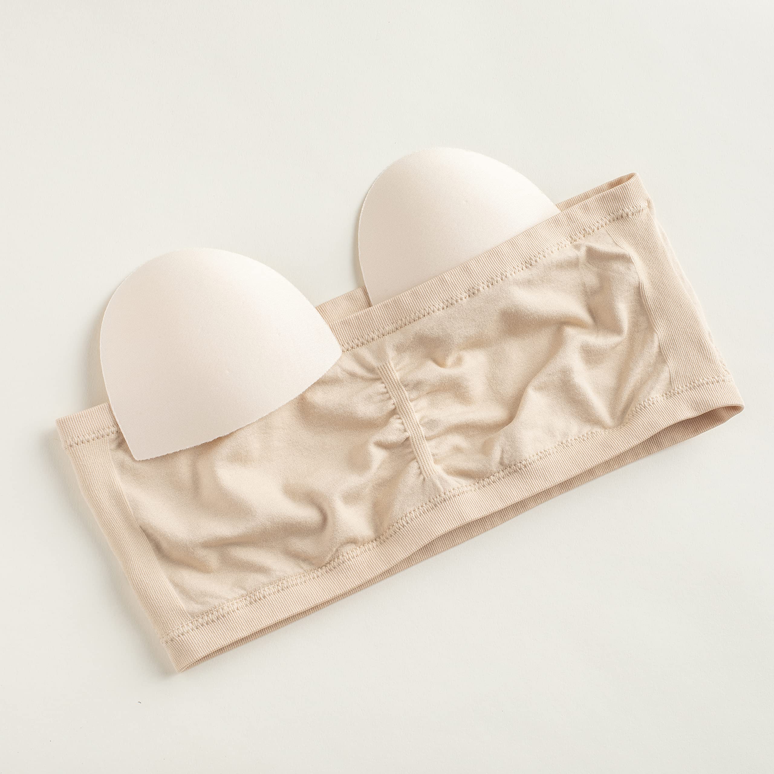 Popular Girl's Bandeau Bra with Removable Padding - Strapless Tube Bra for Girls and Teens, Seamless