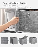 SONGMICS Storage Boxes 6-Pack 26x26x28 cm Non-Woven Fabric with Handles view 7
