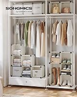SONGMICS Modular Shoe Cabinet 16 Cubes Cream White LPC442M01 view 2