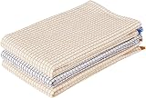 Penguin Home Set of 3 100% Cotton Kitchen Towels 50x70 cm White Ochre view 6