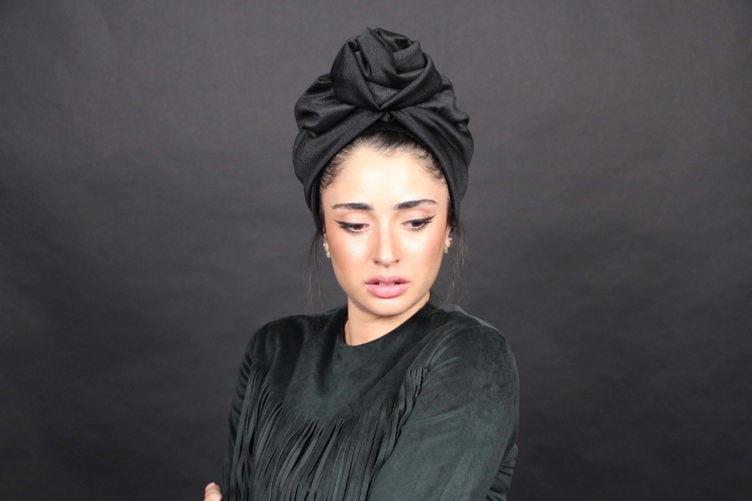 black turban, turban, chemo turban, hat cancer, hair loss turban, alopecia turban, chemo hat, chemo cap, headwear cancer