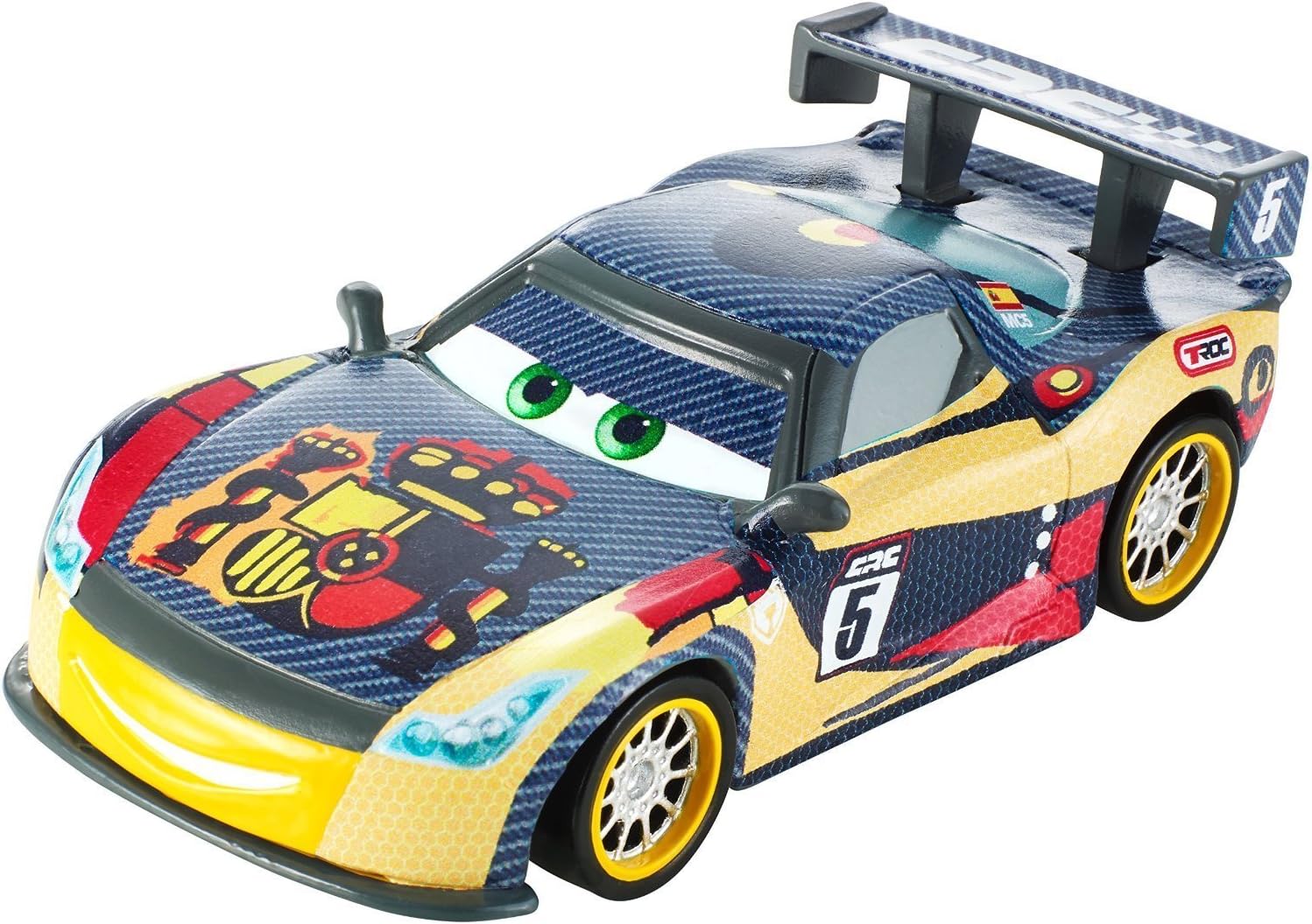 Pixar Disney Cars Carbon Fiber, Miguel Camino Vehicle Diecast Metal Toy Cars