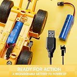 JOYIN Remote Control Front Loader Toy 2.4GHz 600mAh Batteries Lighted Kids Gift view 4