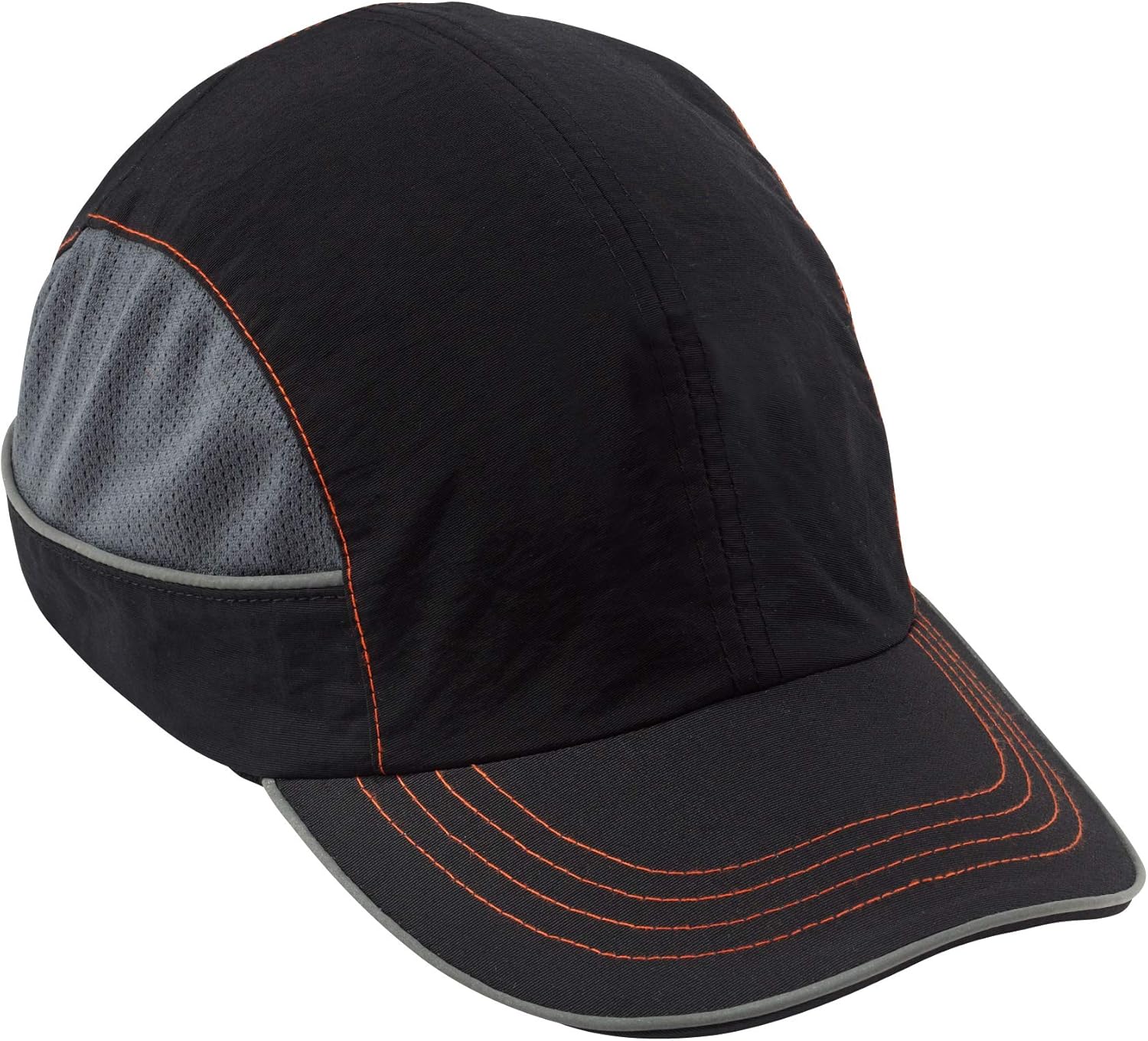 Safety Bump Cap, Baseball Hat Style, Comfortable Head Protection, Long Brim, Skullerz 8950, Black - - 