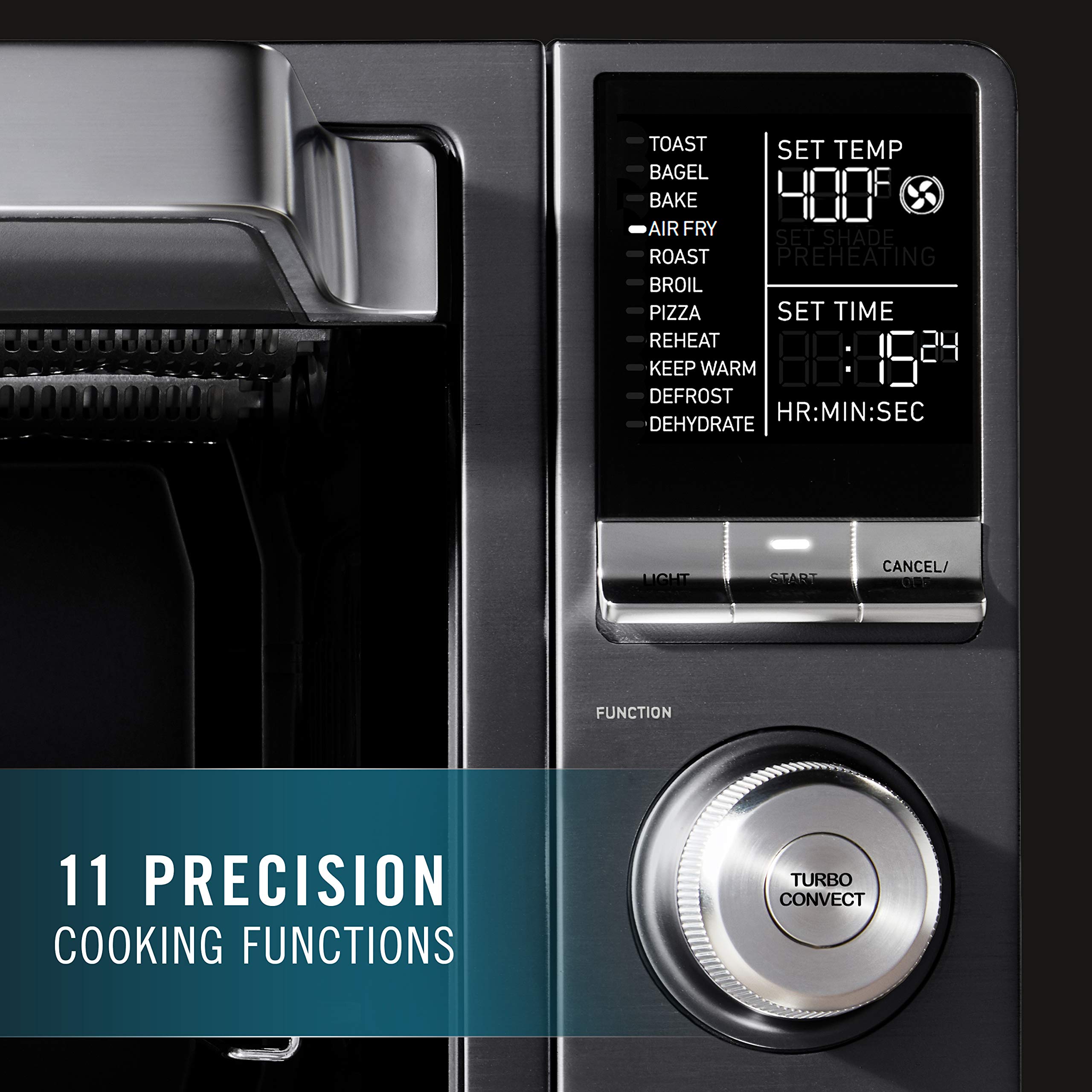 Calphalon Air Fryer Oven, 11-in-1 Toaster Oven Air Fryer Combo, 26.4 QT/25 L, Fits 12