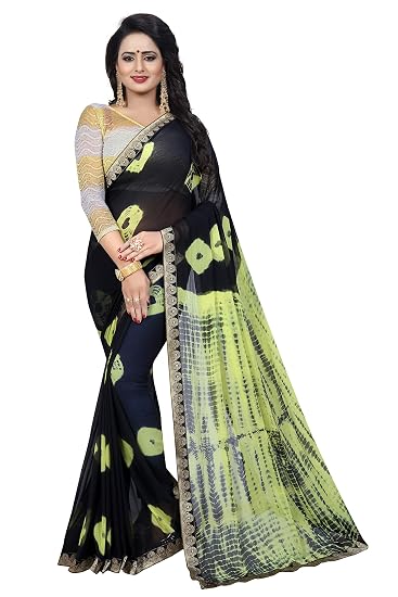 Winza Designer Womens Chiffon Saree With Blouse (JAQUARD2)