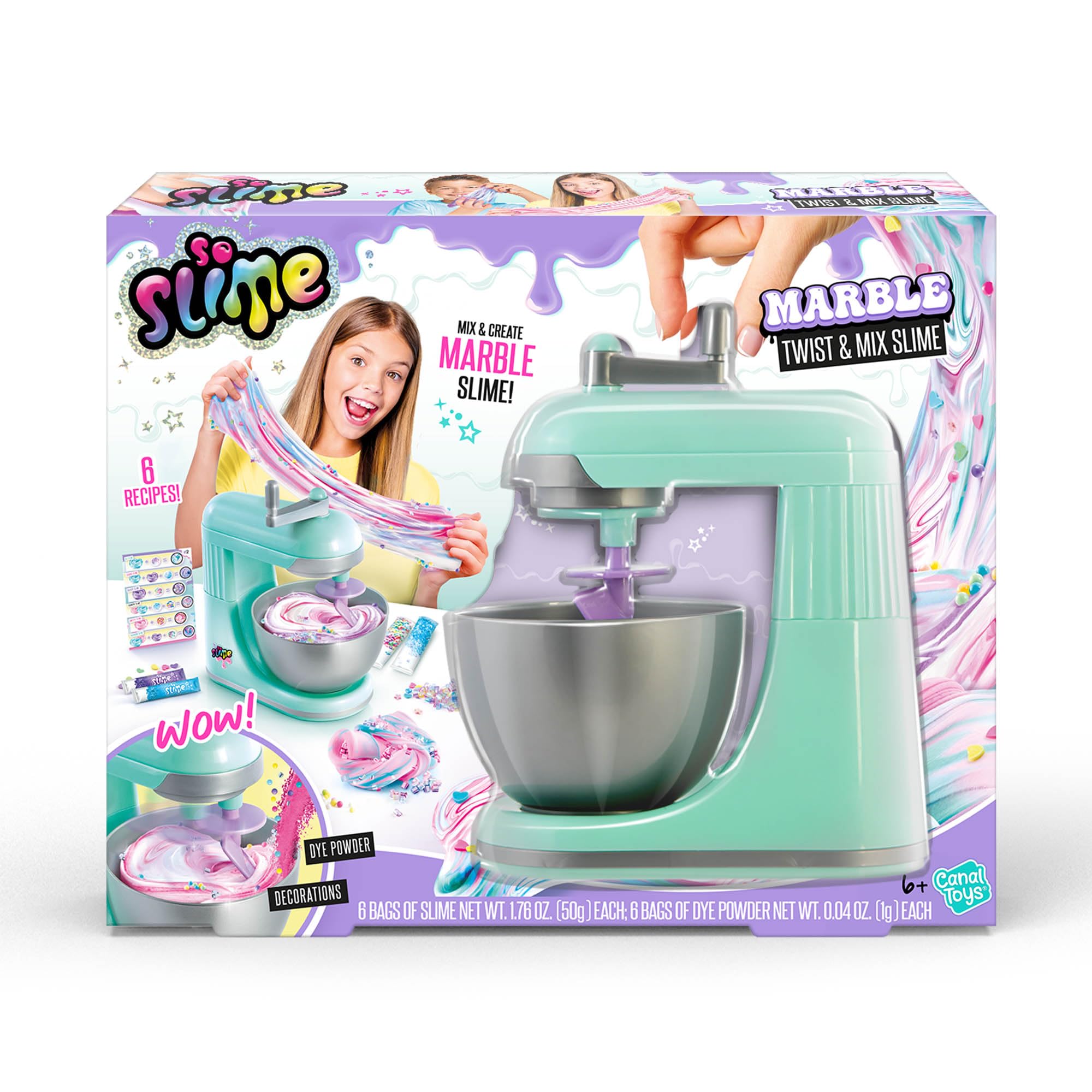 Canal Toys So Slime Marble Twist N Slime Mixer, White