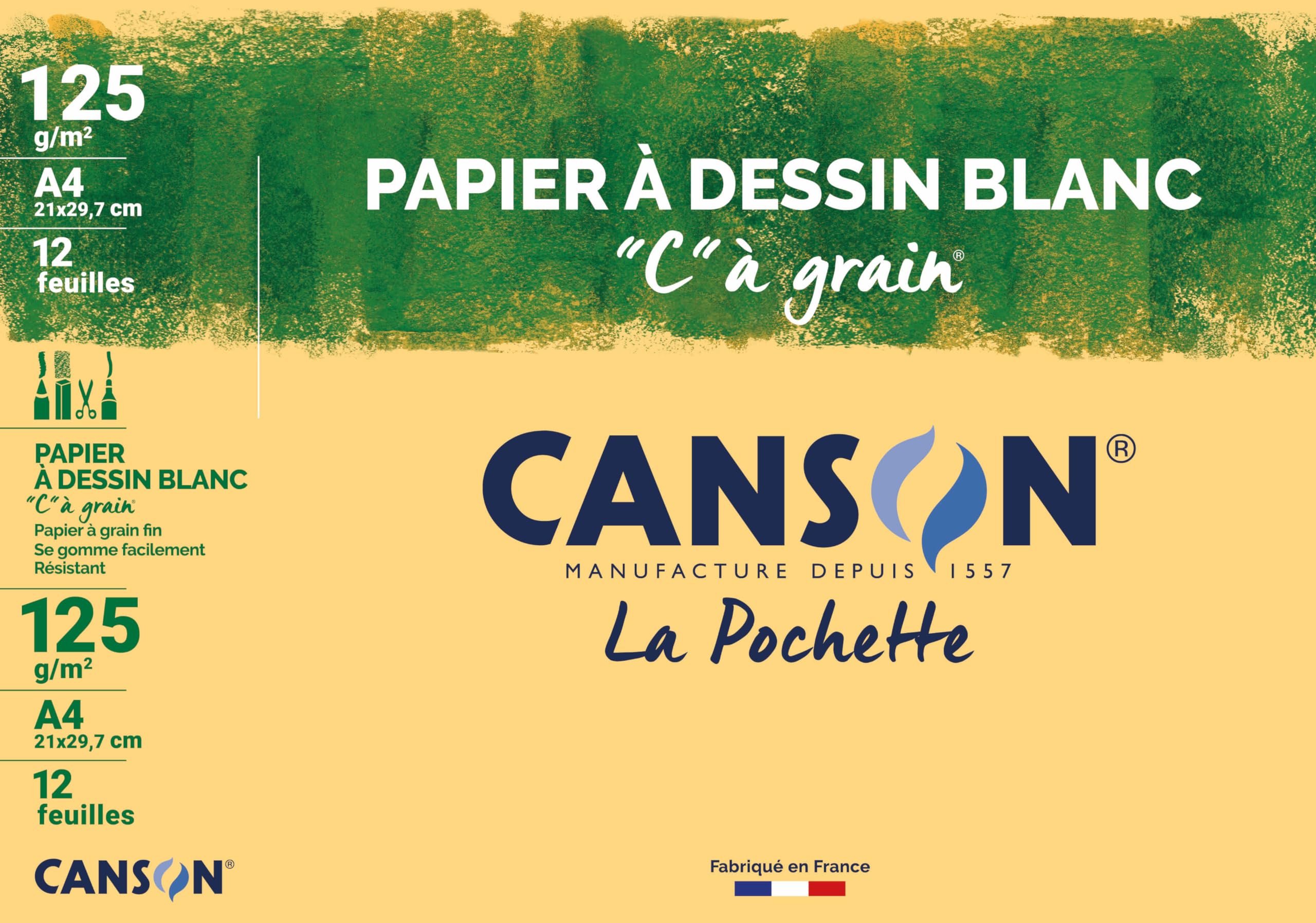 Canson C à Grain Drawing Pouch 12 Sheets) 21 x 29 cm 125 g
