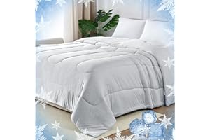 YIYEA Cooling Comforter, Arc-Chill Q-Max>0.5 Cooling Blanket with Double Sided Cold Effect, Lightweight Summer Comforter Queen Size, Absorbs Heat to Keep Body Cool for Hot Sleepers, 90" x 90"
