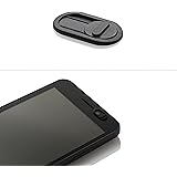 Webcam Cover - Black Slider - NEW STRONGER ADHESIVE - iPhone Android Laptops Macbooks PCs Tablets Smartphones &ndash; Swiss Made Quality - Covers Camera for Privacy and Security against Cam Hacks