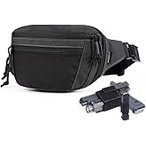 SHANGRI-LA Tactical Concealed Carry Fanny Pack for Men and Women, Low-Profile CCW Waist Bag, with Pistol Holster and Mag Holder, Multi-Use for Hiking, Travel, EDC