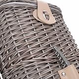 Red Hamper Insulated Bottle Carrier 2 Bottle Willow Cooler with Strap view 4
