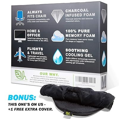 Buy H Charcoal Donut Pillow For Tailbone Pain Hemorrhoid Relief Butt Cushion Orthopedic Gel Memory Foam Sitting Pillow For Coccyx Sciatica Pregnancy And Postpartum Surgery Medium 120 220lbs Online In Germany B08d7tpd11